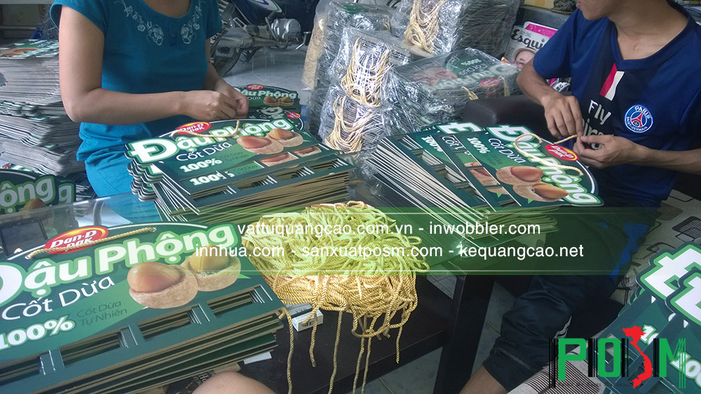 Hanger bảng treo sản phẩm giấy bồi đậu Phộng cốt dừa - Ảnh 2