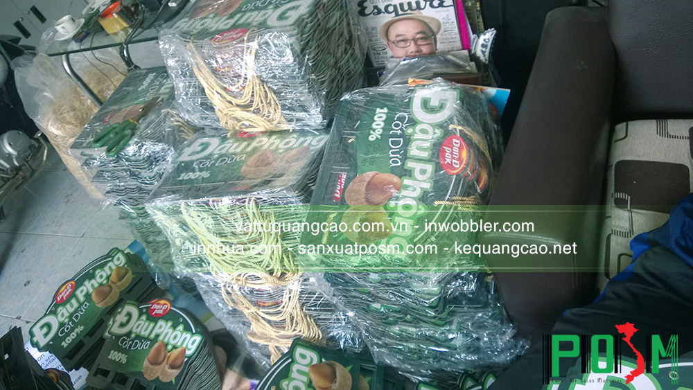 Hanger bảng treo sản phẩm giấy bồi đậu Phộng cốt dừa - Ảnh 3