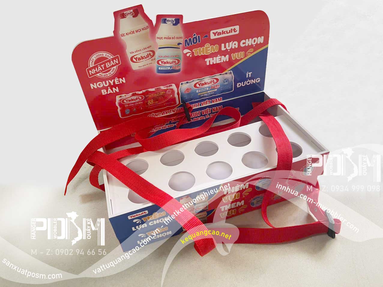 Khay sampling chào mẫu sản phẩm Yakult, sampling tray, vendor tray - Ảnh 2