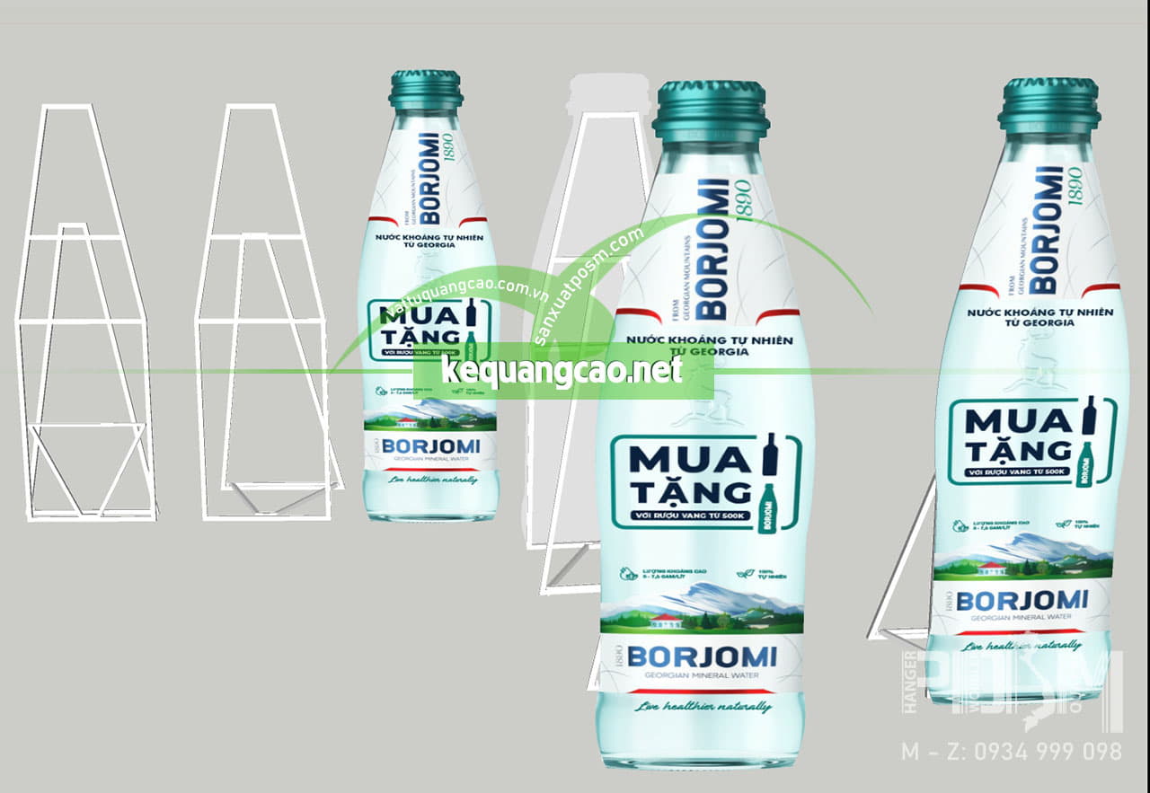 Standee mô hình chai nước quảng cáo Borjomi - Ảnh 2